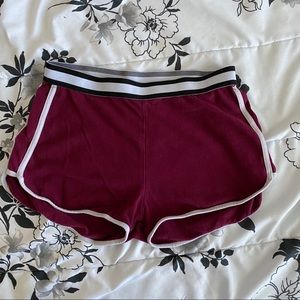 Red and White Striped Shorts